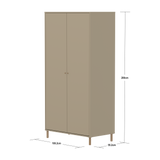 SAGA Wardrobe, 2 door, Beige