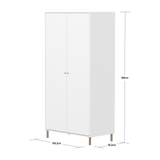 SAGA Wardrobe, 2 door, White