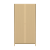 SAGA Wardrobe, 2 door, Sand with grooves