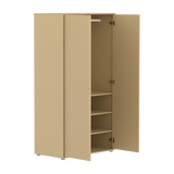 SAGA Wardrobe, 2 door, Sand with grooves