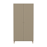 SAGA Wardrobe, 2 door, Beige with grooves