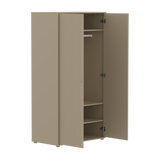 SAGA Wardrobe, 2 door, Beige with grooves