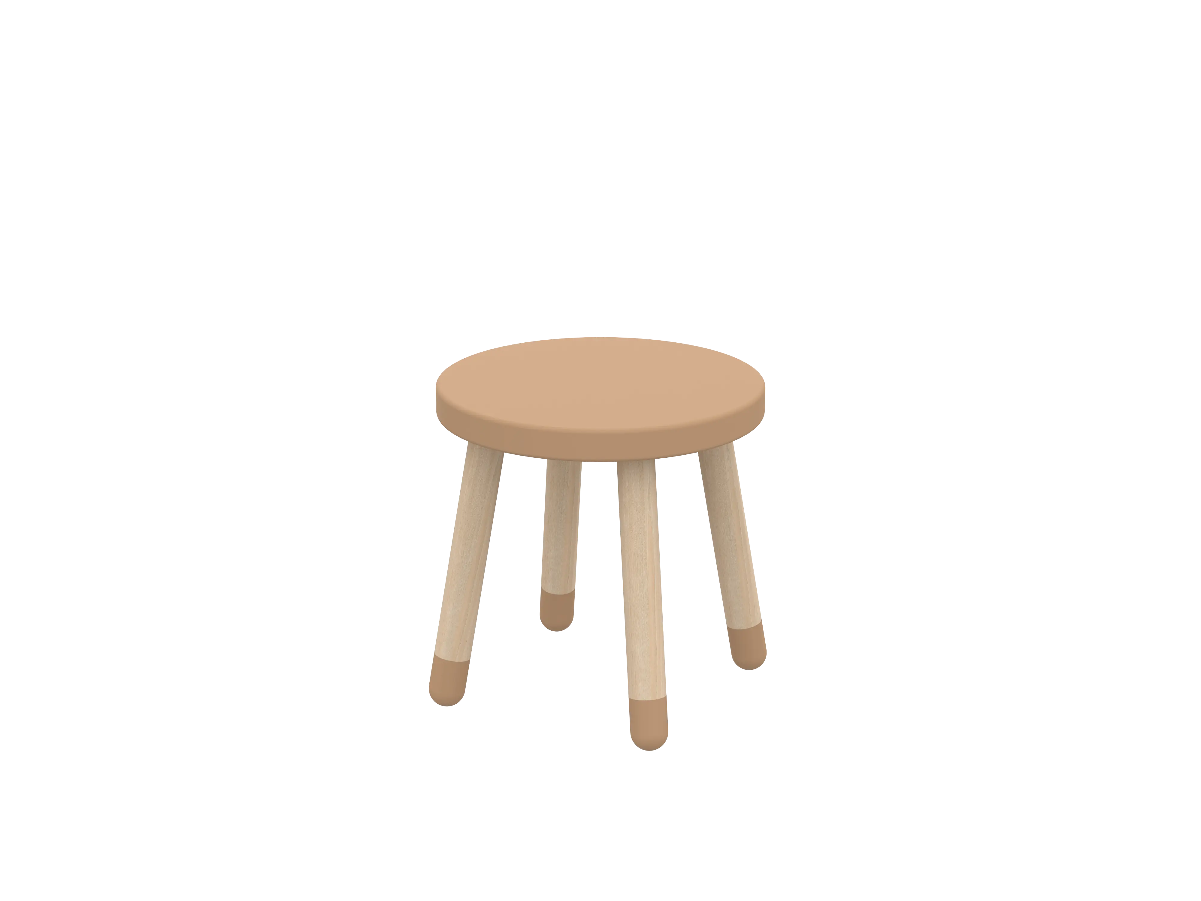 DOTS Kids Stool, Latte CHAIR stool-dots-latte  flexa-com.myshopify.com