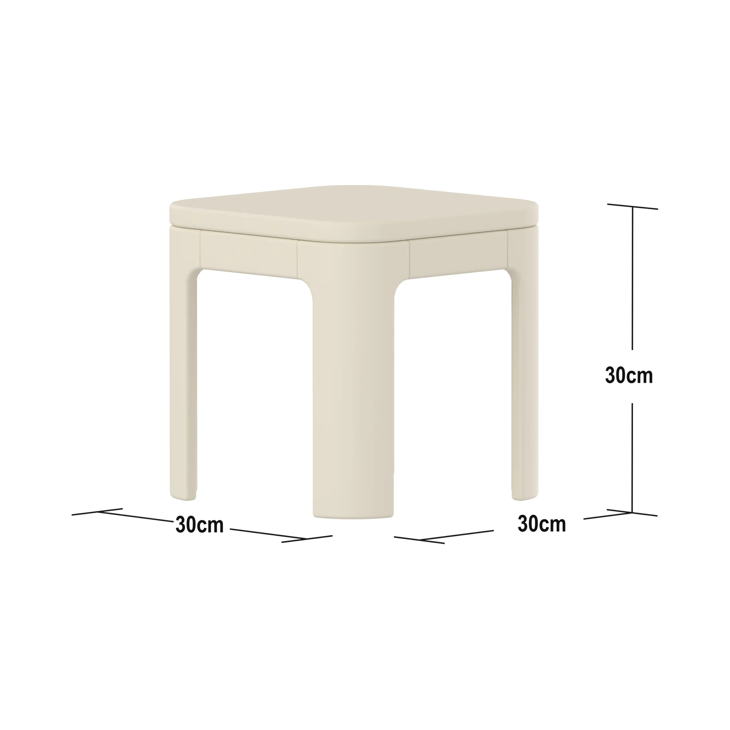Stool, Cream CHAIR nova-stool-cream-plywood  flexa-com.myshopify.com