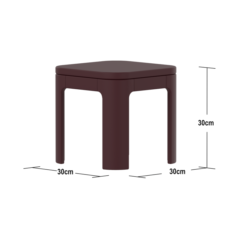 Table & Stools, Pomegranate