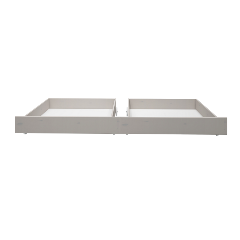 Cajones para cama individual y litera, Gris