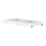 Tiroirs de lit, 2 pièces, 90x200 cm, Blanc