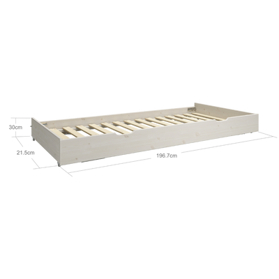 Pull-out Bed, 90x190 cm, White