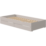 Pull-out Bed with Drawers, 90x190 cm, Grey ACCESSORIES pull-out-bed-grey-washed-3  flexa-com.myshopify.com