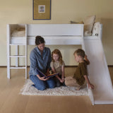 Toboggan pour lit haut 120 cm, Blanc, WHITE & NOR