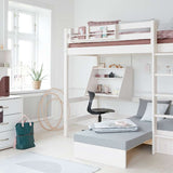 Click-on Desk for High-Beds, White