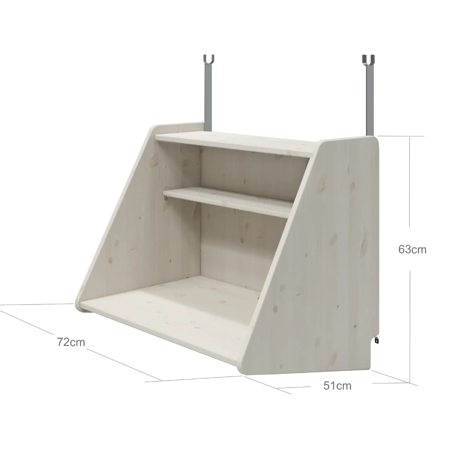 Click-on Desk for High-Beds, White ACCESSORIES click-on-desk-white-washed  flexa-com.myshopify.com