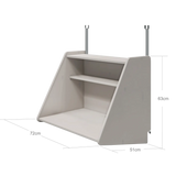 Click-on Desk for High-Beds, Grey ACCESSORIES click-on-desk-grey-washed  flexa-com.myshopify.com