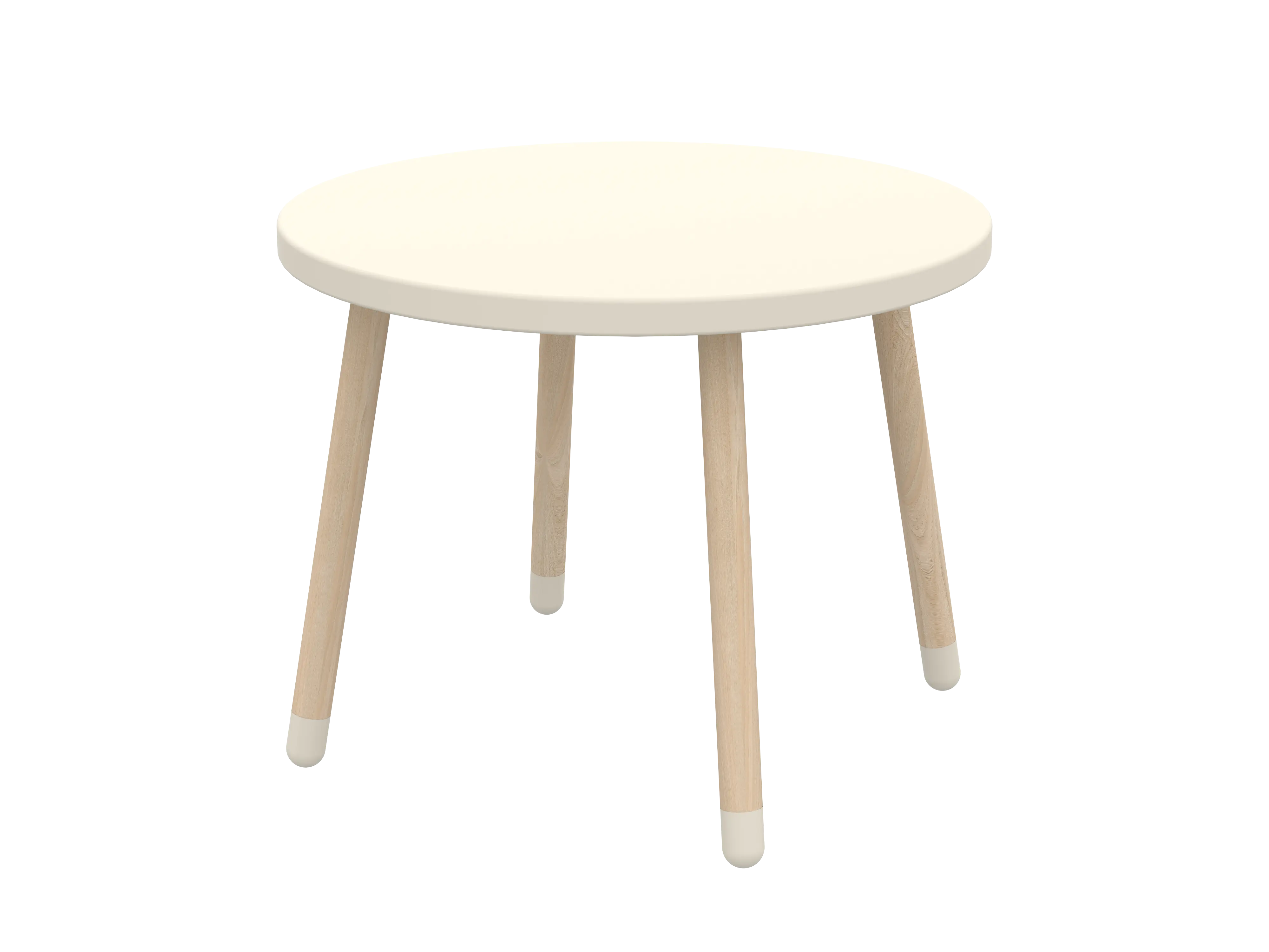 DOTS Play Table, Ø60 cm, MDF, Cream DESK play-table-cream  flexa-com.myshopify.com
