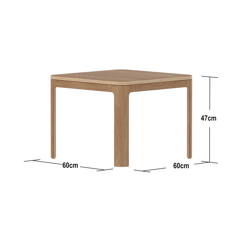 NOVA Table de Jeu & Tabouret, Chêne