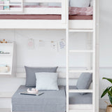 Module canapé pour lit haut 184 cm, 77x180 cm, Blanc