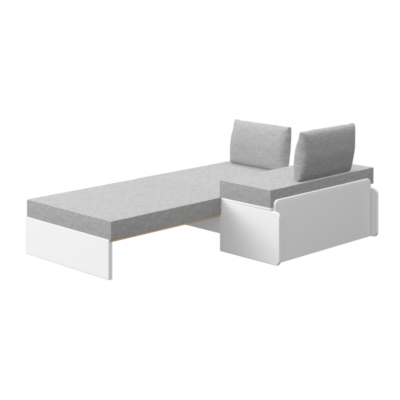 WHITE & NOR Module canapé pour Lit Mezzanine Casa, Blanc