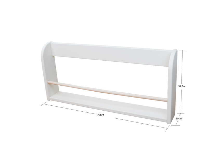 DOTS Display shelf, 75 cm, MDF, Cream