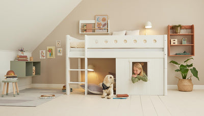 WHITE & NOR Treehouse Bed Fronts, white frame