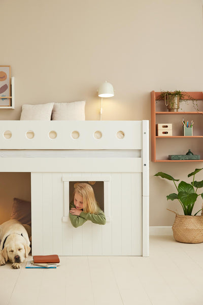 Treehouse Bed Fronts, white frame