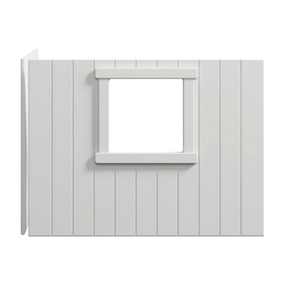 WHITE & NOR Boomhut bedfronten, wit frame