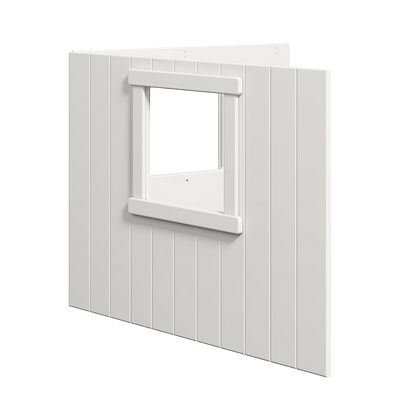 WHITE & NOR Boomhut bedfronten, wit frame