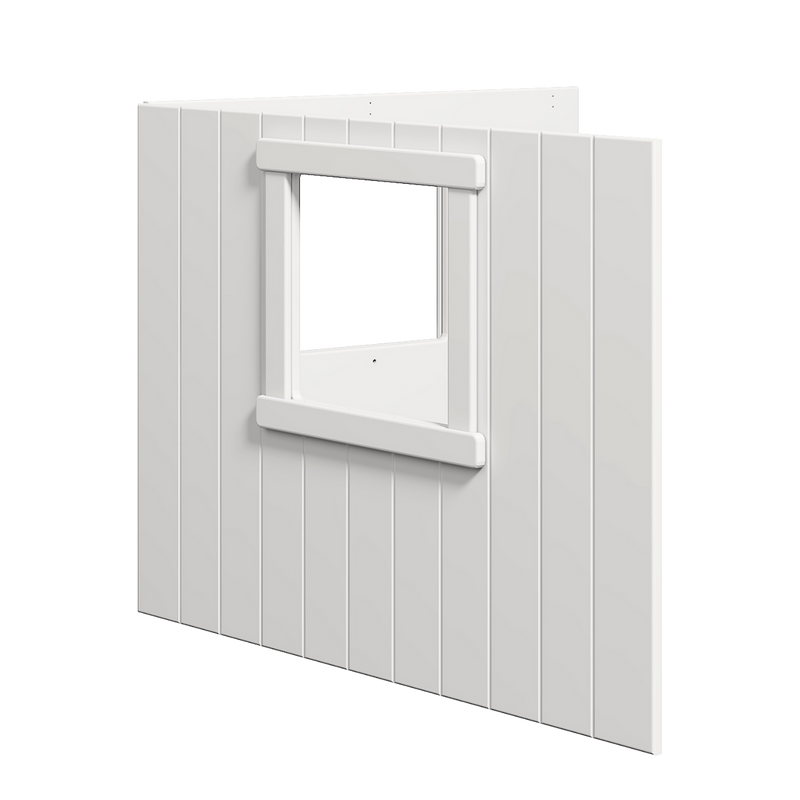 WHITE & NOR Boomhut bedfronten, wit frame