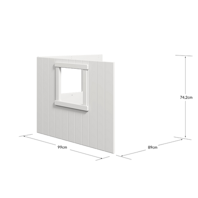 WHITE & NOR Treehouse Bed Fronts, white frame