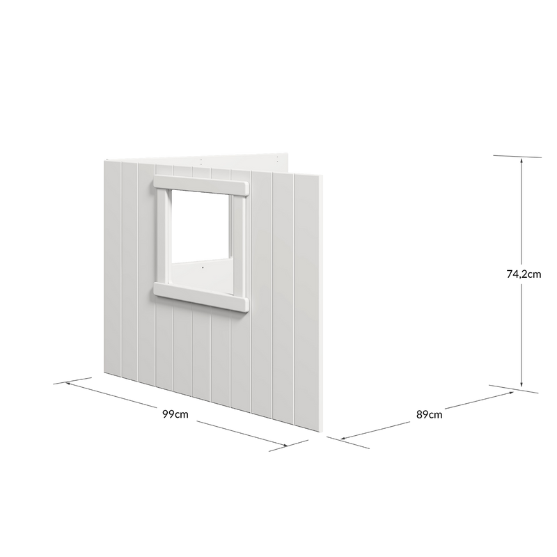 WHITE & NOR Boomhut bedfronten, wit frame