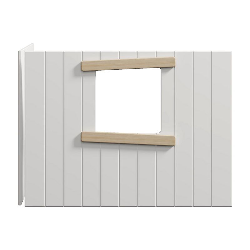 WHITE & NOR Baumhaus-Bettenfronten, Fensterrahmen aus Holz