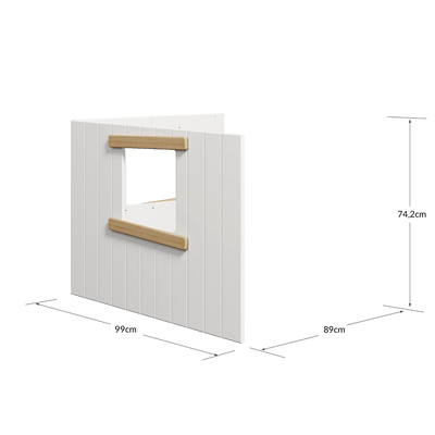 WHITE & NOR Boomhut bedfronten, eiken frame