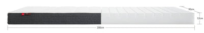 FLEXA foam mattress, 200X90 cotton cover