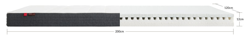 Matelas FLEXA avec housse en coton 200x120