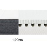 Latex/Foam Mattress, 190X140 Bamboo Cover
