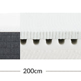 Latex/Foam Mattress, 200X140 with Eucalyptus Cover