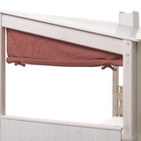 Rideau pour lit-maison, Rouge
