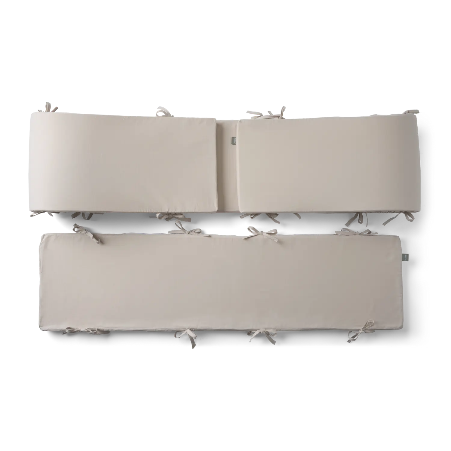 Bed Bumper, 120x70x30 cm, Grey TEXTILE bed-bumper-83-90347  flexa-com.myshopify.com