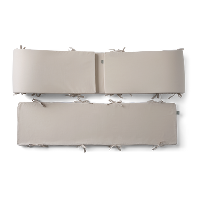 Protector de cuna, 120x70x30 cm, Gris
