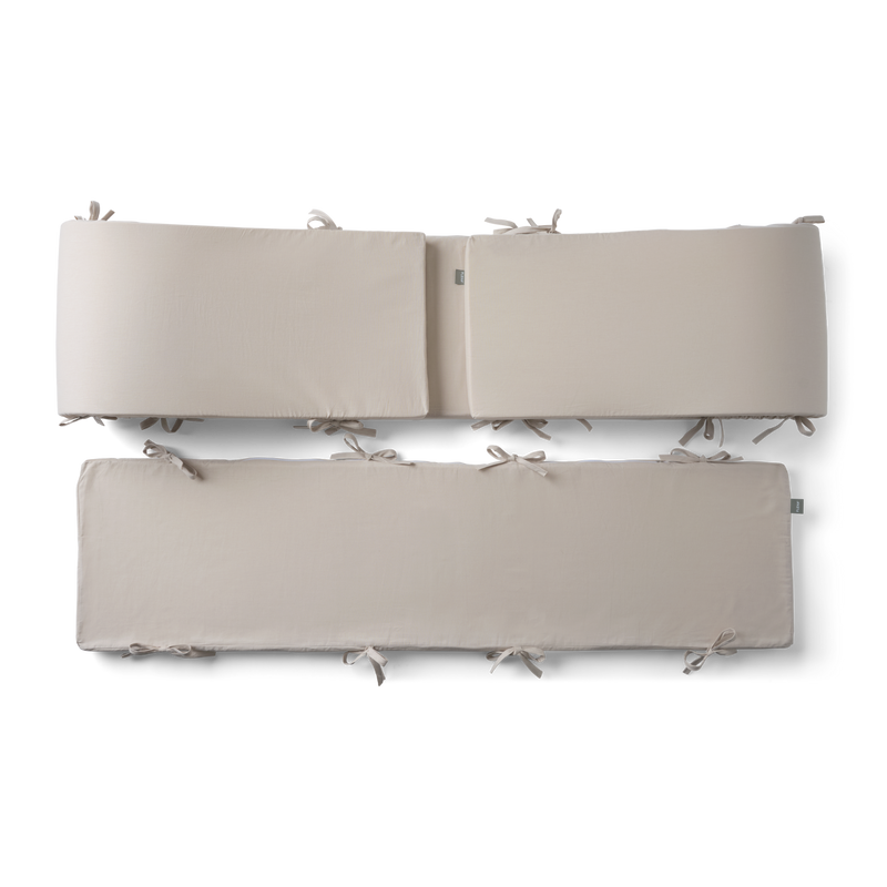 Protector de cuna, 120x70x30 cm, Gris