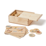Wooden Picture Lotto, 4 plates and 24 pcs, Handpainted