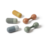 Rattle Set- mini, 5 pcs, Handpainted PLAY rattle-set-mini-multi-color  flexa-com.myshopify.com