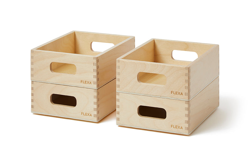 Wooden Storage Box Set - mini – FLEXA