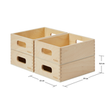 Wooden Storage Box Set - mini, Pine