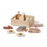 Fish & Meat, 13 pcs, Handpainted