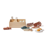 Fish & Meat, 13 pcs, Handpainted