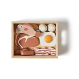 Fish & Meat, 13 pcs, Handpainted