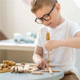 Construction Set, 36 pcs, Handpainted, Yellow