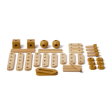 Construction Set, 36 pcs, Handpainted, Yellow