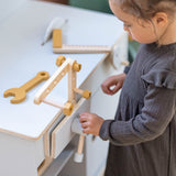 Construction Set, 36 pcs, Handpainted, Yellow