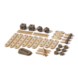 Construction Set, 36 pcs, Handpainted, Brown
